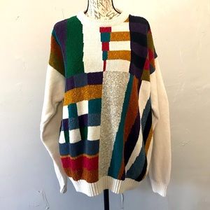 Vintage Concrete Mix Coogi Style Sweater